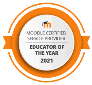 Moodle - Education of the year 2021 Badge