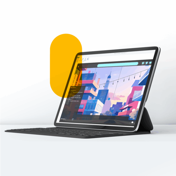 Image of an example of e-learning content creation