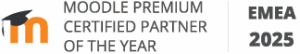 Badge Moodle Certified Premium Partner Award 2025 EMEA