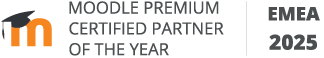 Badge Moodle Certified Premium Partner Award 2025 EMEA