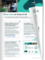 What's new in Totara v20